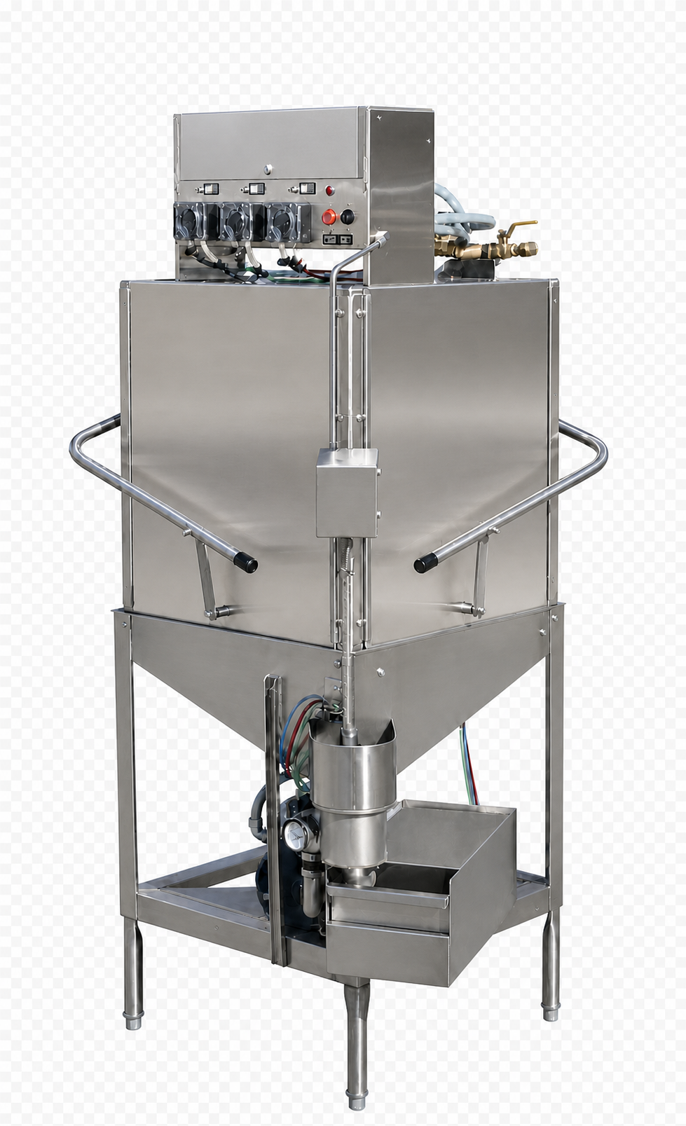 Representative commercial upright dishmachine